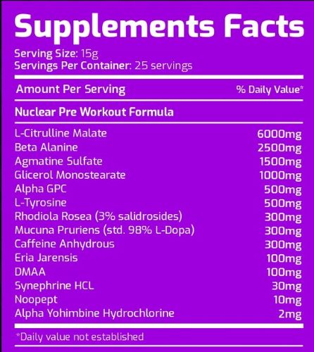 Orbit Nucleon Nutrition ingr